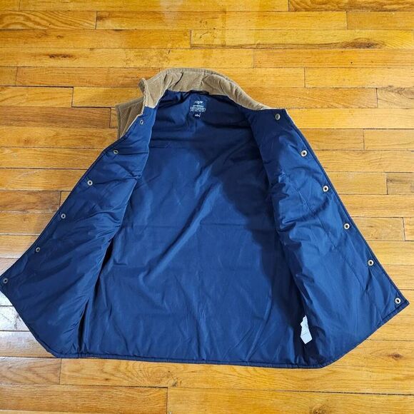 J Crew Authentic Outerwear Navy Puffer Vest Mens Small - Picture 4 of 5